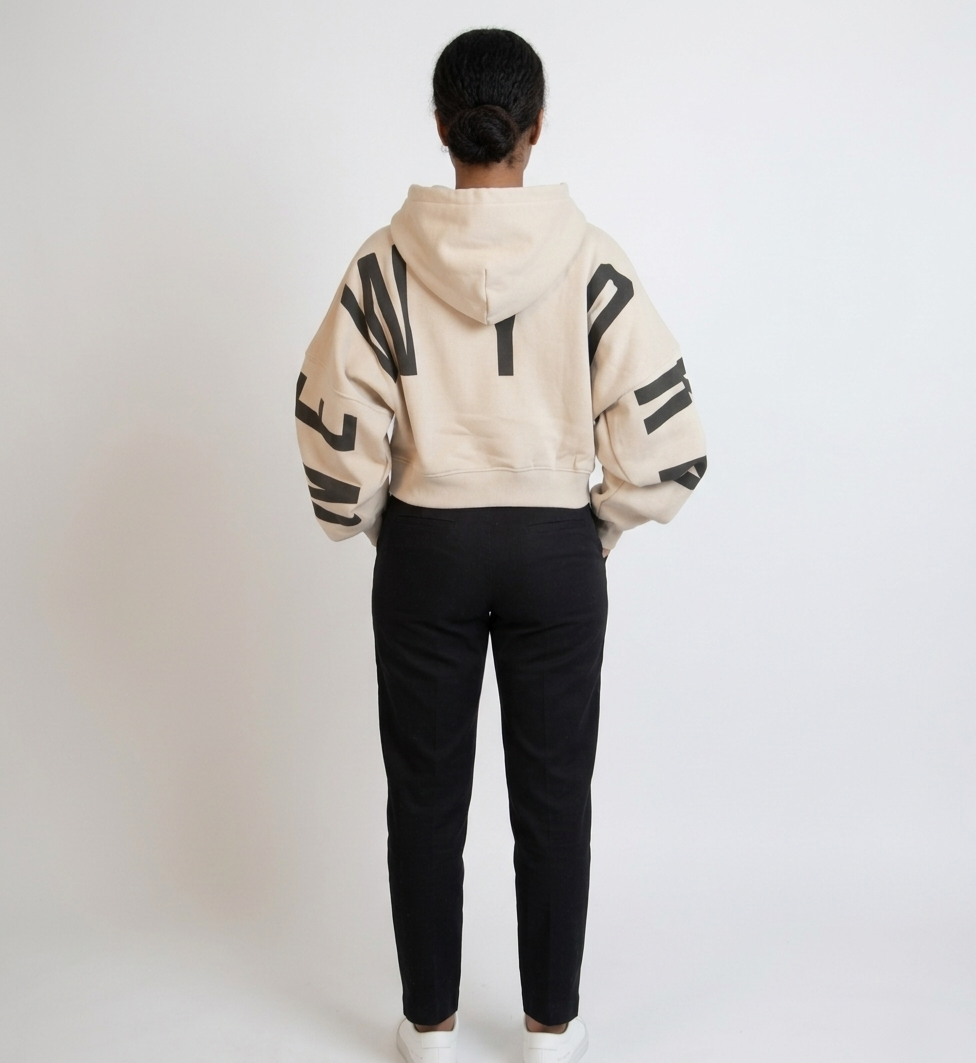 Manhattan Luxe Cropped Hoodie