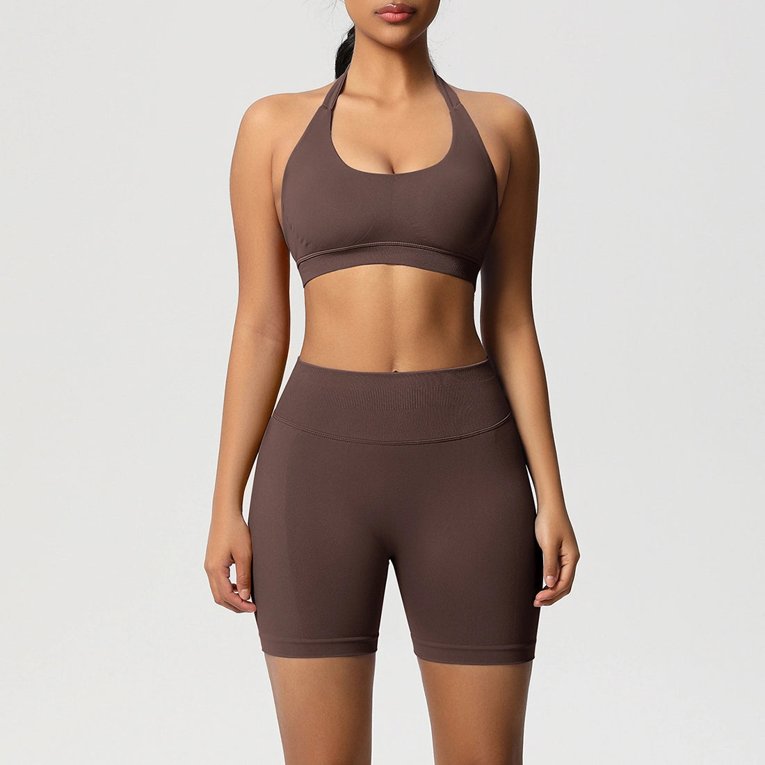 The Mocha Sculpt Halter Set