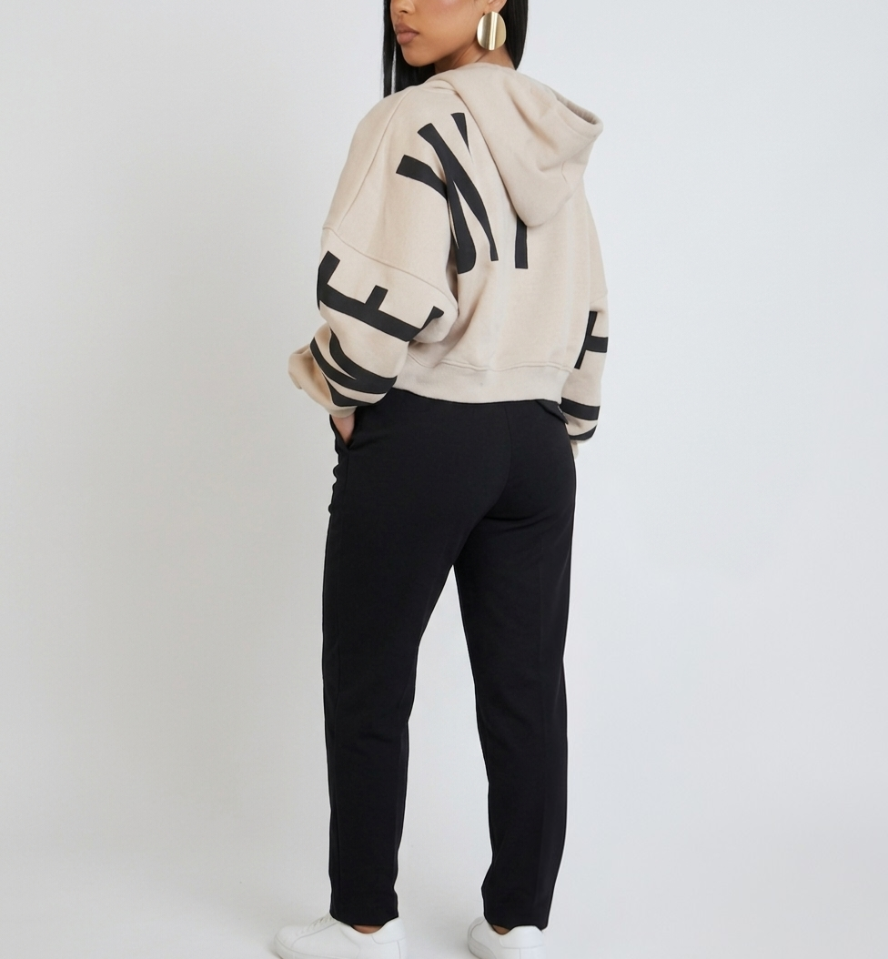 Manhattan Luxe Cropped Hoodie