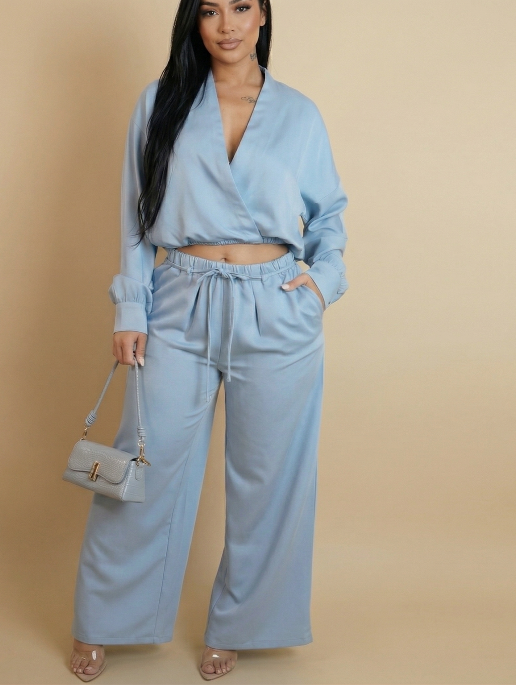 The " Main Character" Luxury Lounge Set- Sky Blue