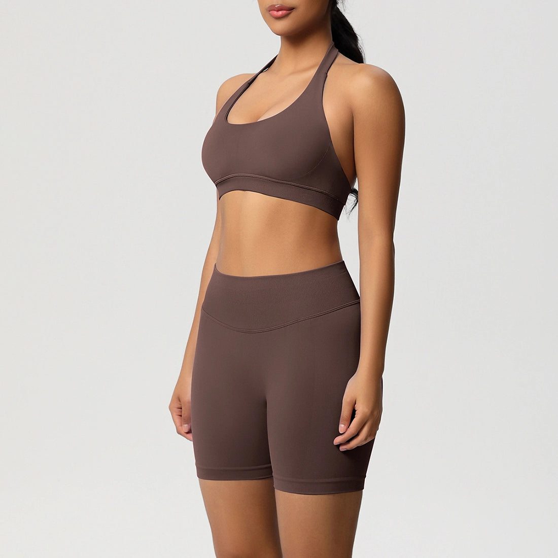 The Mocha Sculpt Halter Set