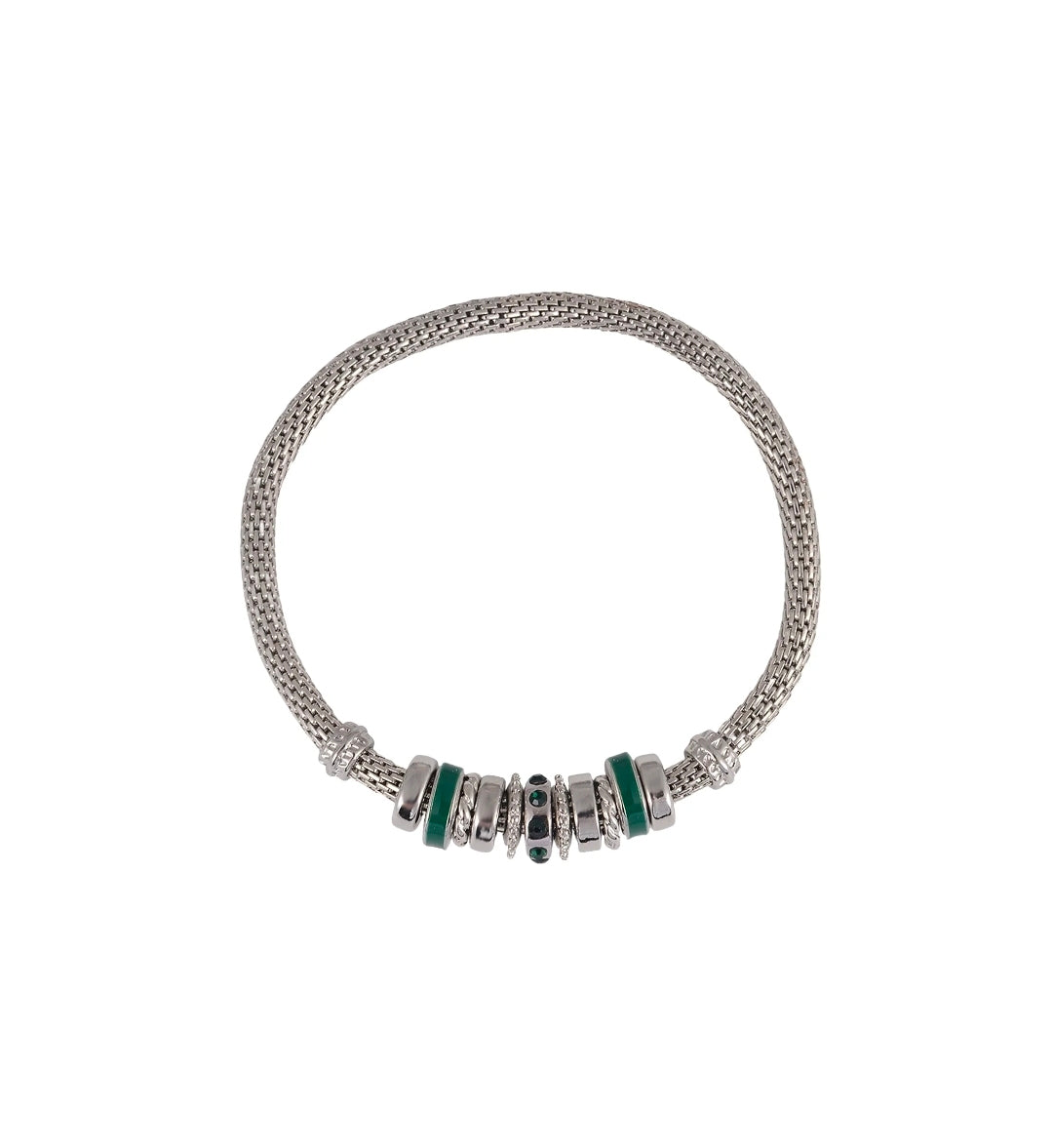 silver-tone may birthstone stretch bracelet