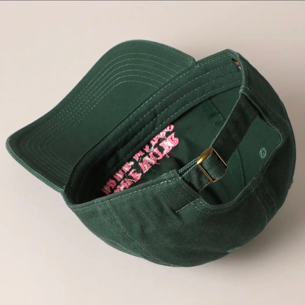 The Happy Hour Dad Hat | Forest Green