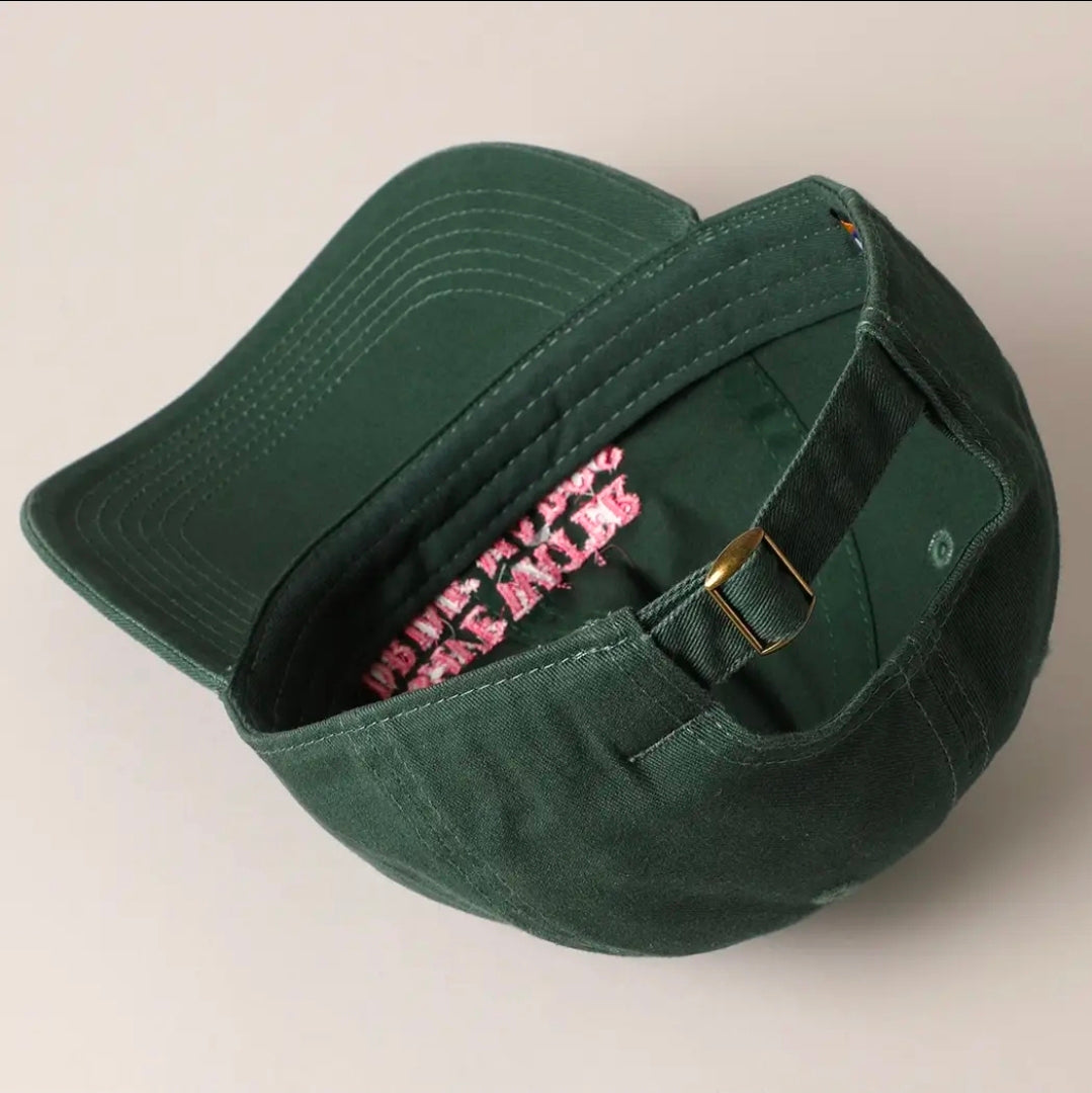 The Happy Hour Dad Hat | Forest Green